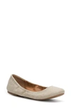 Lucky Brand Women's Emmie Ballet Flats Women's Shoes In Natural/ Platinum