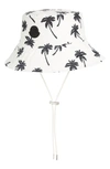 Moncler Palm Tree Print Bucket Hat In White