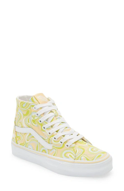Vans Sk8-hi Tapered Sneaker In Swirl Lime Cream