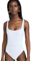 Beach Riot Sydney Belted One Piece In White