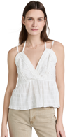 Iro Mireya Halterneck Peplum Top In White