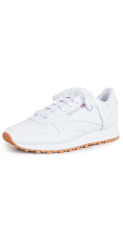 Reebok Classic Leather Reefresh Sneakers In Ftwr White/grey 3/rubber Gum