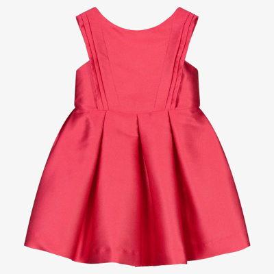 Abel & Lula Kids' Girls Pink Satin Dress In Fuchsia