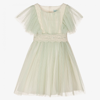 ABEL & LULA GIRLS GREEN TULLE DRESS