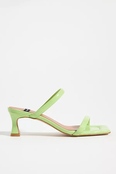 Angel Alarcon Square-toe Mules In Green