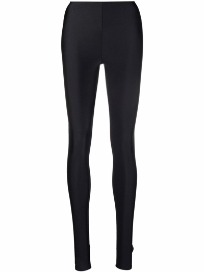 The Andamane High-waist Stretch Leggings In Nero