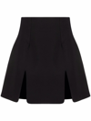 Ambush Front Slits High Waist Skirt In Nero