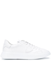 Philippe Model Temple Veau Leather Sneakers In Bianco