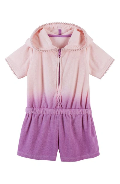 Andy And Evan Kids'  French Terry Cover Up In Purple Ombre