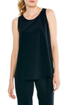 Nic + Zoe Tech Stretch Recycled Polyester Blend Tank In Black Onyx