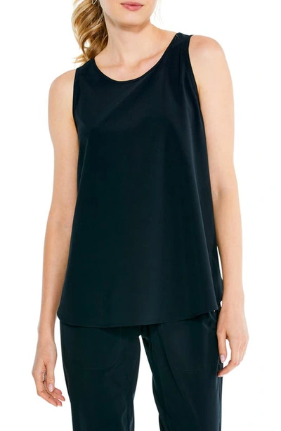 Nic + Zoe Tech Stretch Recycled Polyester Blend Tank In Black Onyx