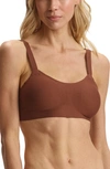 Commando Butter Soft Support Backclosure Bralette In Cinnamon