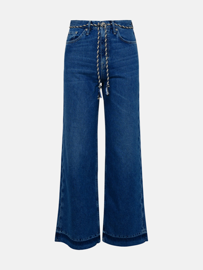 Haikure Blue Cotton Korea Jeans