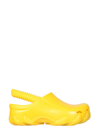 Gcds Embossed-logo Slingback Clogs In Yellow