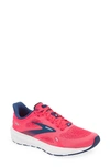 Brooks Launch 9 Womens Fitness Workout Athletic And Training Shoes In Pink/fuchsia/cobalt