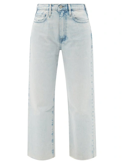 Frame Le Jane Straight Cropped Jeans In Blue