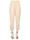 Boutique Moschino Knitted Track Pants In Ivory