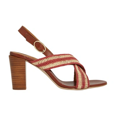 Vanessa Bruno High-heeled Sandals In Brick