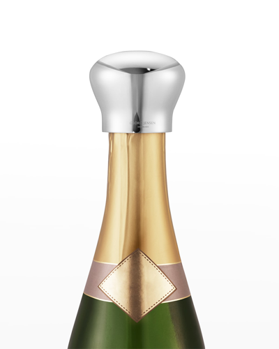 Georg Jensen Sky Stainless Steel Champagne Stopper In Silver