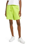 Nike Women's  Sportswear Essential Fleece High-rise Shorts In Green