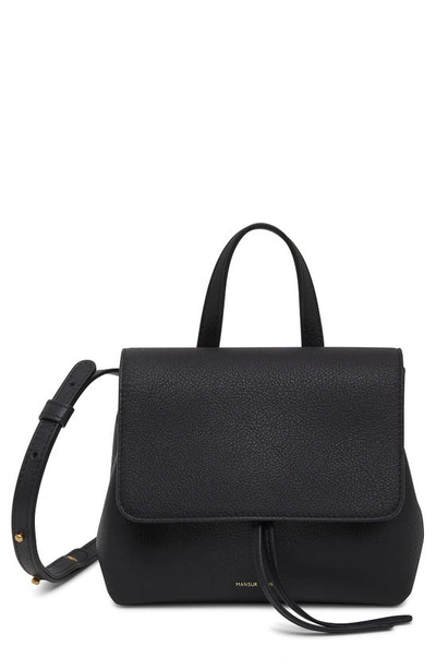 Mansur Gavriel Mini Lady Soft Leather Satchel In Black