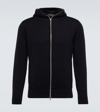 LORO PIANA CASHMERE AND COTTON HOODED JACKET