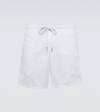 Vilebrequin Moorea Swim Shorts With Elastic Waistband In Blanc