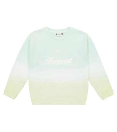 Bonpoint Kids' Tonino Dégradé Cotton Jumper In Lagon