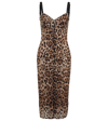 DOLCE & GABBANA LEOPARD-PRINT MIDI DRESS