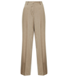 The Frankie Shop Gelso High-rise Tailored Trousers In Taupe Melange