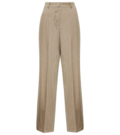 THE FRANKIE SHOP GELSO HIGH-RISE WIDE-LEG PANTS