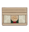 GUCCI OPHIDIA LEATHER CARD HOLDER