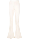 JACQUEMUS WOOL-BLEND FLARED TROUSERS