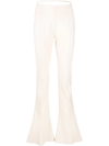 Jacquemus Merria Stretch-wool Flared Pants In Neutrals