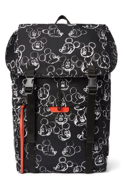 Stella Mccartney X Disney Fantasia Mickey Mouse Print Nylon Backpack In Black