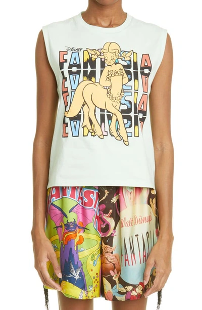 Stella Mccartney X Disney Fantasia Centaurette Muscle T-shirt In Light Pistachio
