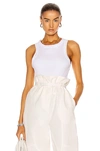 Citizens Of Humanity Isabel Ribbed Jersey Tank Top In White