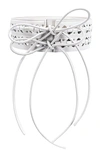 Alaïa Hinge Belt In Blanc Optique