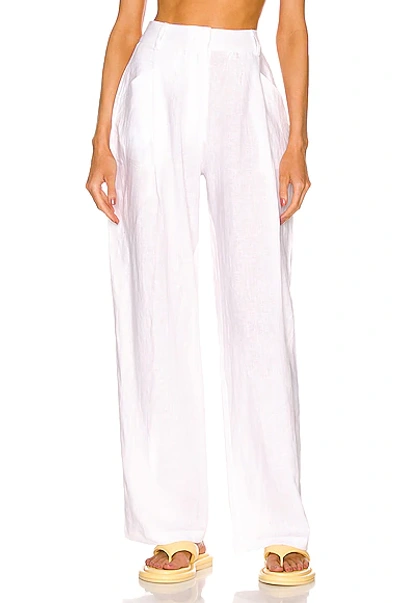 Aexae Linen Trousers In White