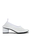 Bottega Veneta Stretch Web Flex Sock Pumps In Optic White