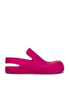 Bottega Veneta Puddle Sling Back Flat Sandals In Hollyhock