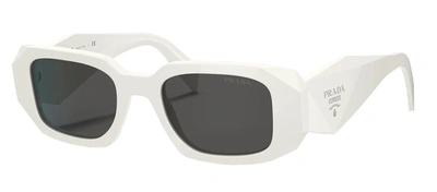 Prada Pr 17ws 1425s0 Rectangle Sunglasses In Grey