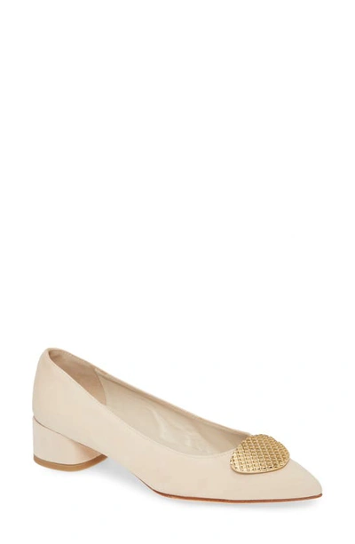Amalfi By Rangoni Alfanso Pointed Toe Pump In Sand Suede