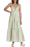 Charlie Holiday Pricilla Maxi Dress In Abstract Wave