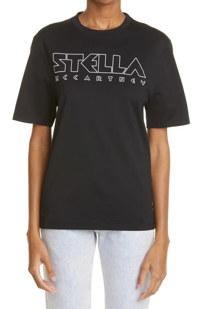 Stella Mccartney Logo-print T-shirt In Black