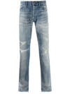 John Elliott The Cast 2 Slim Fit Jeans In Blue