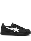 A BATHING APE STAR-PATCH LOW-TOP SNEAKERS