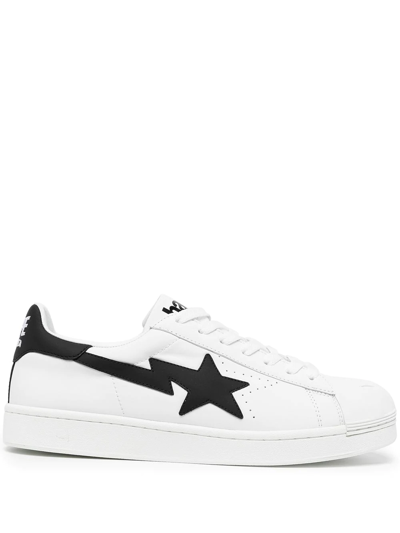 A Bathing Ape Skull Sta M1 Low-top Sneakers In White