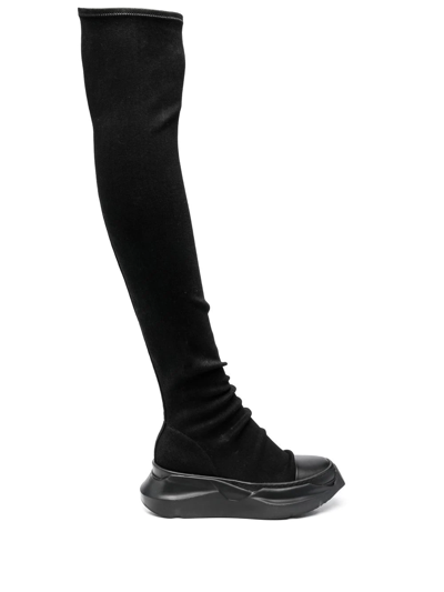 Rick Owens Drkshdw Chunky Knee-length Boots In Schwarz