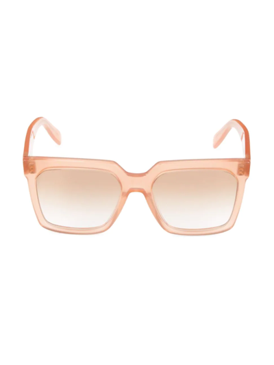 Celine 49mm Round Cat Eye Sunglasses In Pink